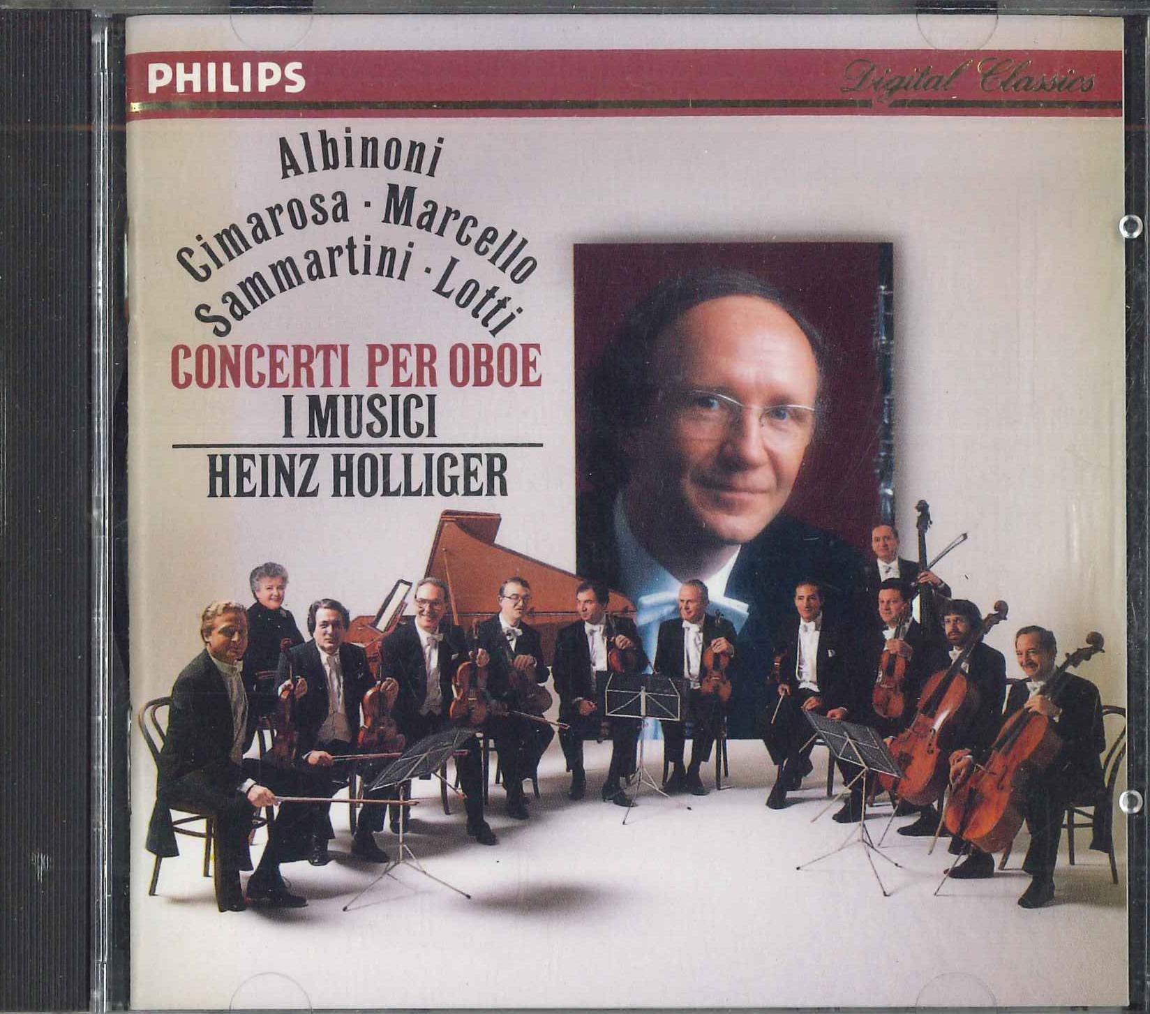 CD HEINZ HOLLIGER - Italian Oboe Concertos 4201892 Philips 1988 Europe Classical Used
CD HEINZ HOLLIGER - Italian Oboe Concertos 4201892 Philips 1988 Europe Classical Used