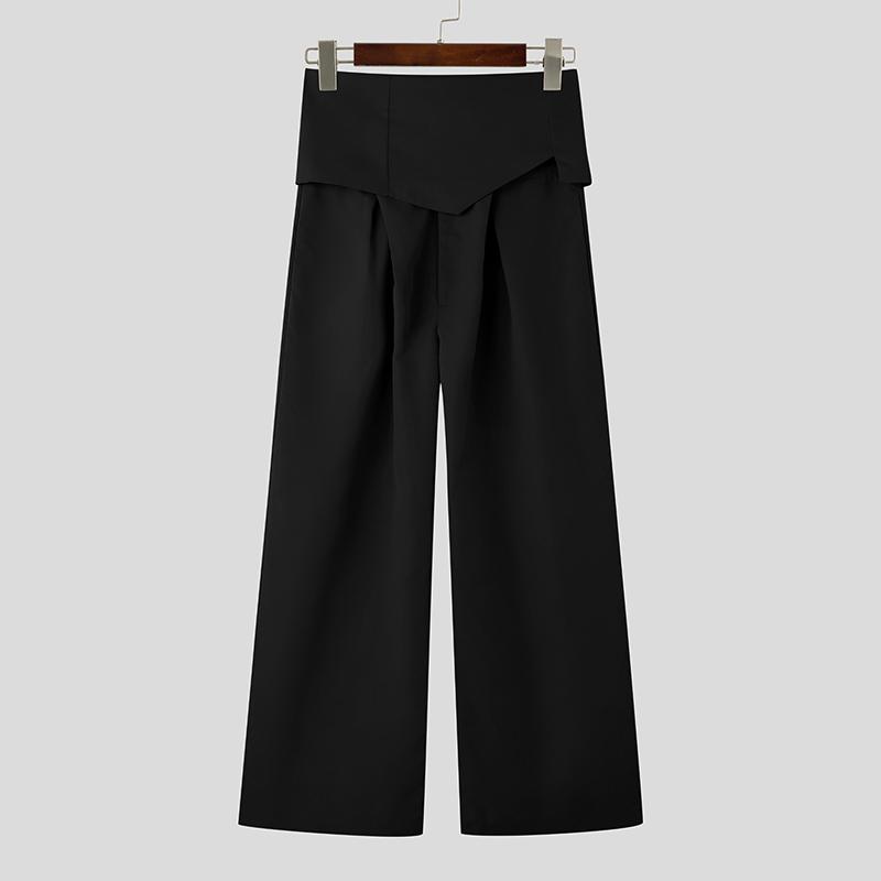 INCERUN Мужские длинные брюки с высокой талией, повседневные широкие брюки на молнии 3XL
INCERUN Мужские длинные брюки с высокой талией, повседневные широкие брюки на молнии 3XL