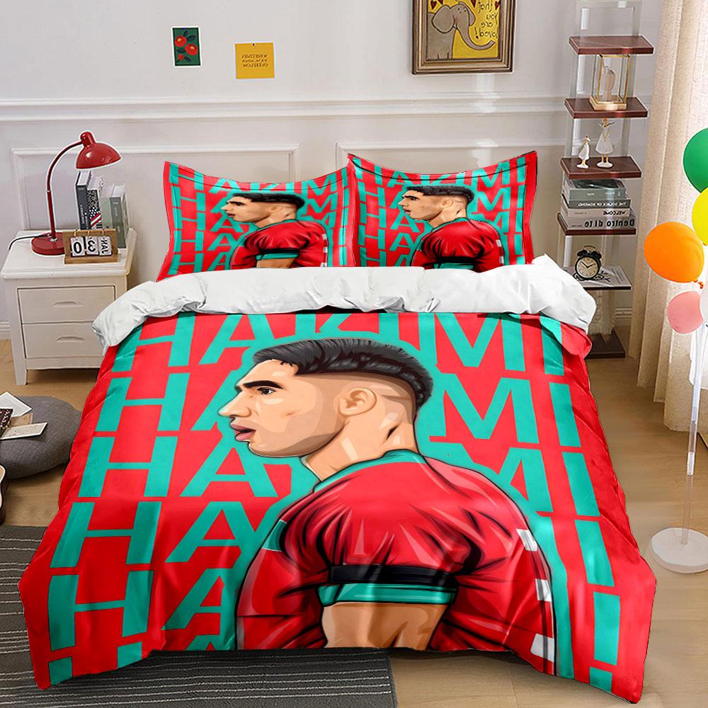 Football player graphic design. Bedding sets Duvet cover sets Duvet covers Pillowcases(1 * Duvet Cover 2 * Pillowcases, without duvet insert) 135x200cm
Football player graphic design. Bedding sets Duvet cover sets Duvet covers Pillowcases(1 * Duvet Cover 2 * Pillowcases, without duvet insert) 135x200cm