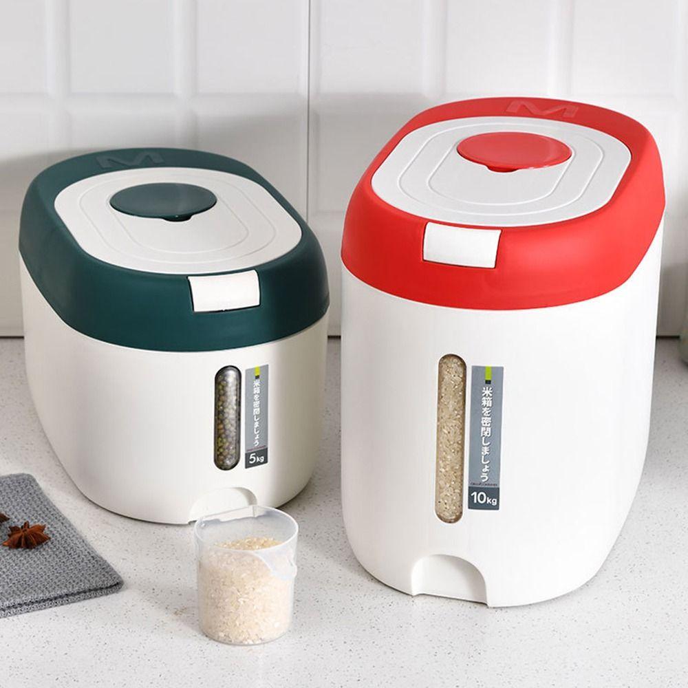 Flip-Top Rice Dispenser Sealed Cans Rice Storage Container Convenient Food Storage Tank Kitchen
Flip-Top Rice Dispenser Sealed Cans Rice Storage Container Convenient Food Storage Tank Kitchen