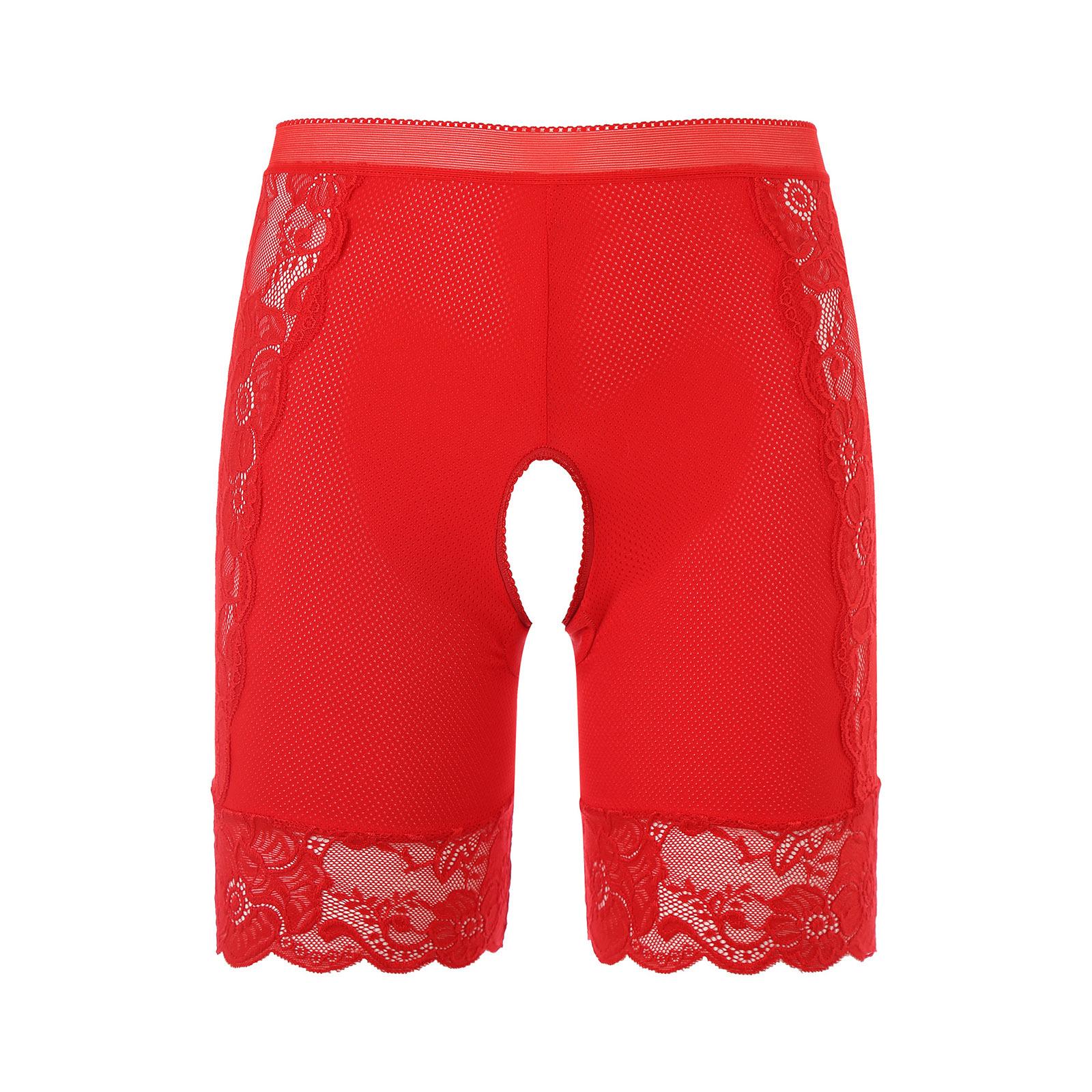 Жіночі мереживні трусики-бойшорти без ластовиці з високою посадкою, пустотливий дизайн, захисні шорти, труси, клубний одяг, білизна для побачень XL червоний
Жіночі мереживні трусики-бойшорти без ластовиці з високою посадкою, пустотливий дизайн, захисні шорти, труси, клубний одяг, білизна для побачень XL червоний