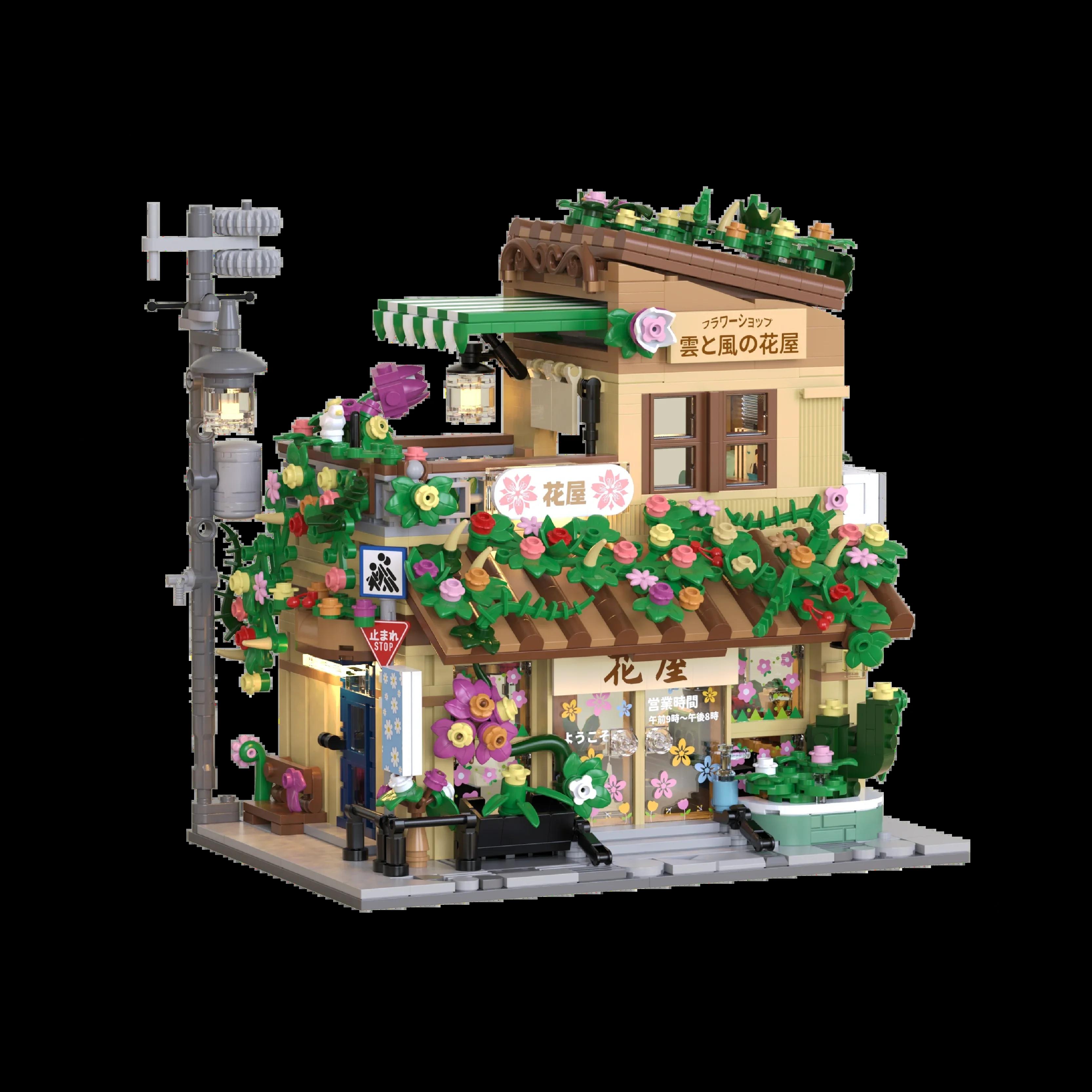 1498Pcs Moc Japanese Street View Florist House Architecture Construction Blocks City Friends House Figures Blocks Toys For Kid Gifts
1498Pcs Moc Japanese Street View Florist House Architecture Construction Blocks City Friends House Figures Blocks Toys For Kid Gifts