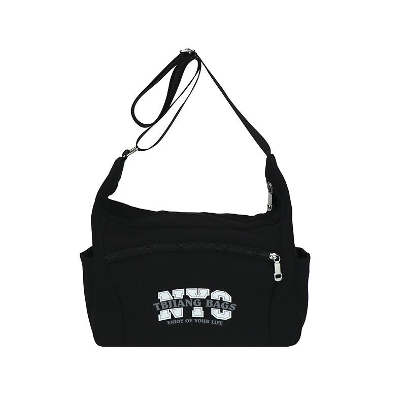 Нейлоновая сумка унисекс через плечо с буквенным принтом женская сумка на плечо чёрный
Нейлоновая сумка унисекс через плечо с буквенным принтом женская сумка на плечо чёрный
