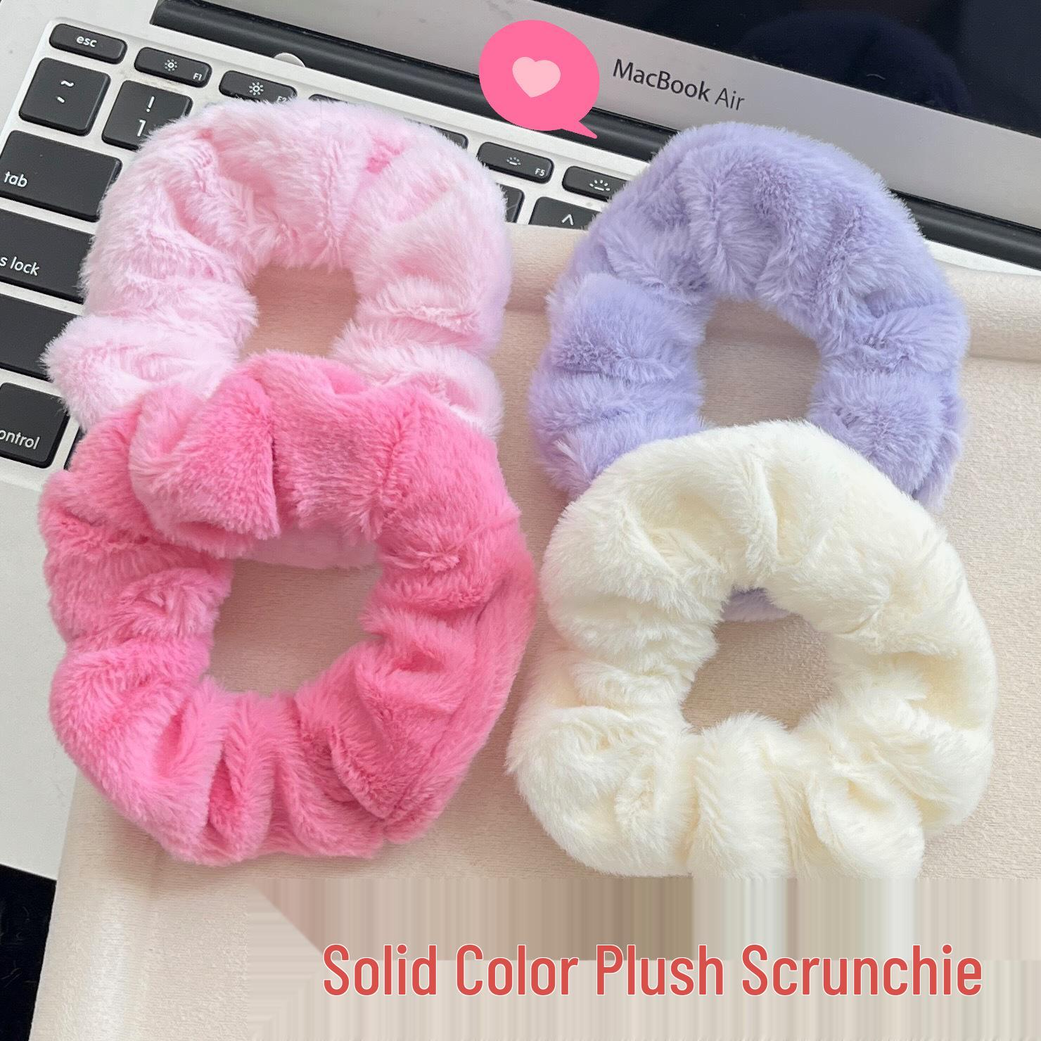 Cute Pink Fluffy Scrunchie - Elastic Hair Tie for Students, Autumn/Winter Ponytail Accessory
Cute Pink Fluffy Scrunchie - Elastic Hair Tie for Students, Autumn/Winter Ponytail Accessory