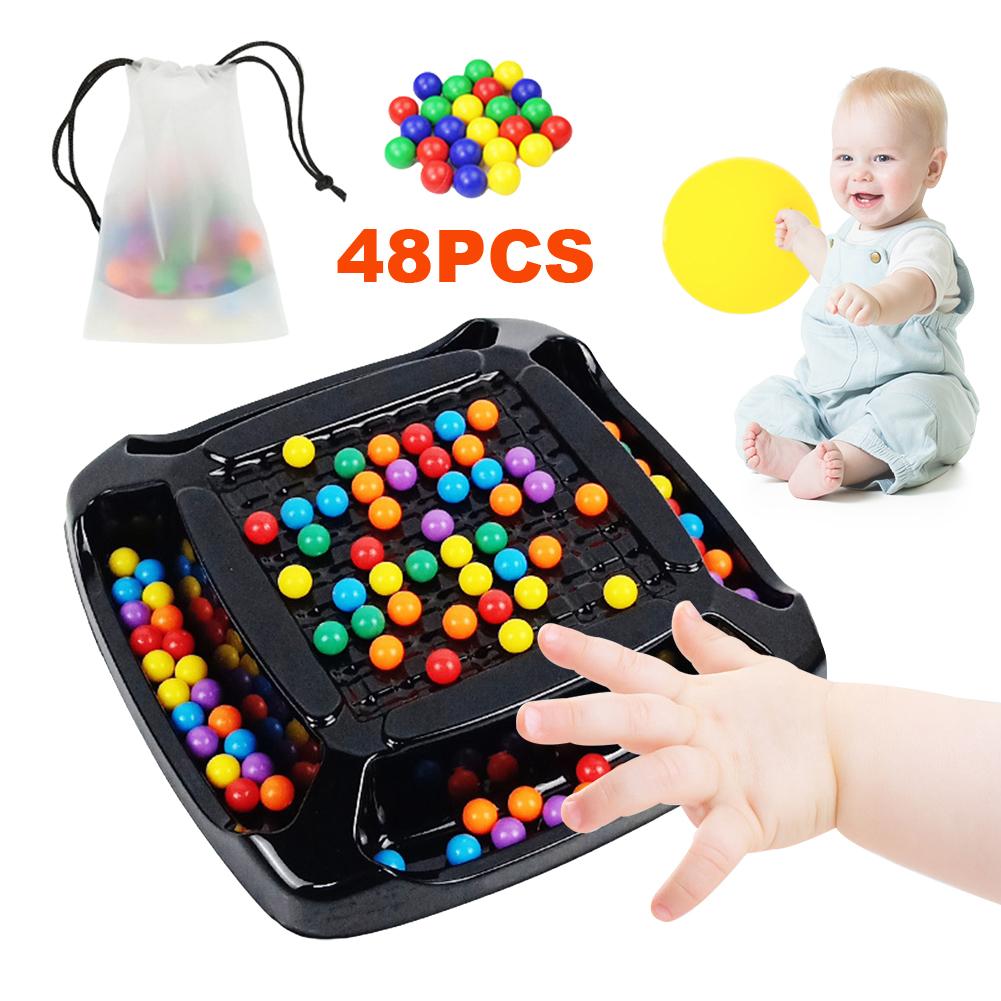 Rainbow Ball Elimination Board Game Fun Rainbow Ball Elimination Color Matching Toy Parent-Child Interaction Tabletop Chess Game
Rainbow Ball Elimination Board Game Fun Rainbow Ball Elimination Color Matching Toy Parent-Child Interaction Tabletop Chess Game