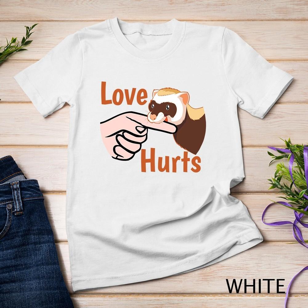 Love Hurts Cute Ferret Biting Finger Unisex T-shirt L
Love Hurts Cute Ferret Biting Finger Unisex T-shirt L