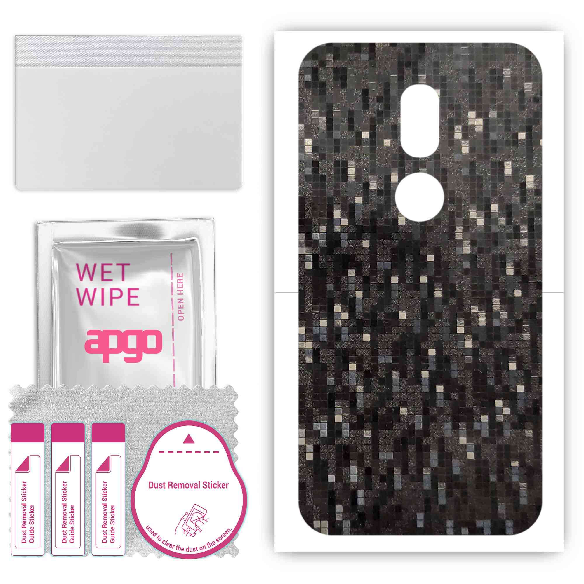 apgo Protective Skin Sticker for the back compatible with Wiko WIM Lite, Wrap Film, Foil, Vinyl - Pattern Carbon Black Pixel
apgo Protective Skin Sticker for the back compatible with Wiko WIM Lite, Wrap Film, Foil, Vinyl - Pattern Carbon Black Pixel