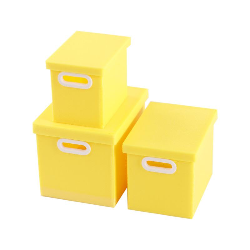 3Pcs Dolls House Micro Scene Ornaments Home Decoration Dollhouse Mini Color Storage Box With Lid Model Decor Props
3Pcs Dolls House Micro Scene Ornaments Home Decoration Dollhouse Mini Color Storage Box With Lid Model Decor Props