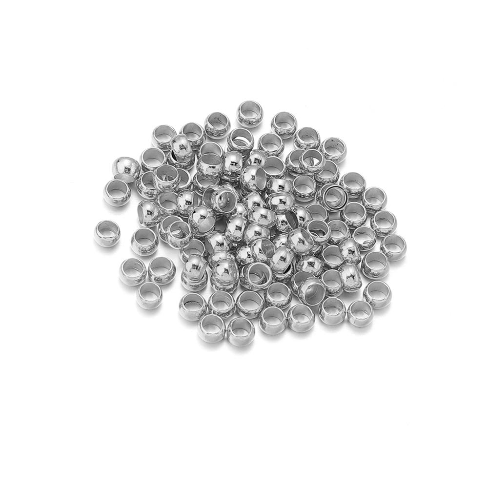 200pcs/lot 2/2.5/3/3.5/4mm Copper Spacer Beads Loose Beads Big Hole Beads For Jewelry Making DIY Handmade Accessories dia2mm hole1.2mm
200pcs/lot 2/2.5/3/3.5/4mm Copper Spacer Beads Loose Beads Big Hole Beads For Jewelry Making DIY Handmade Accessories dia2mm hole1.2mm