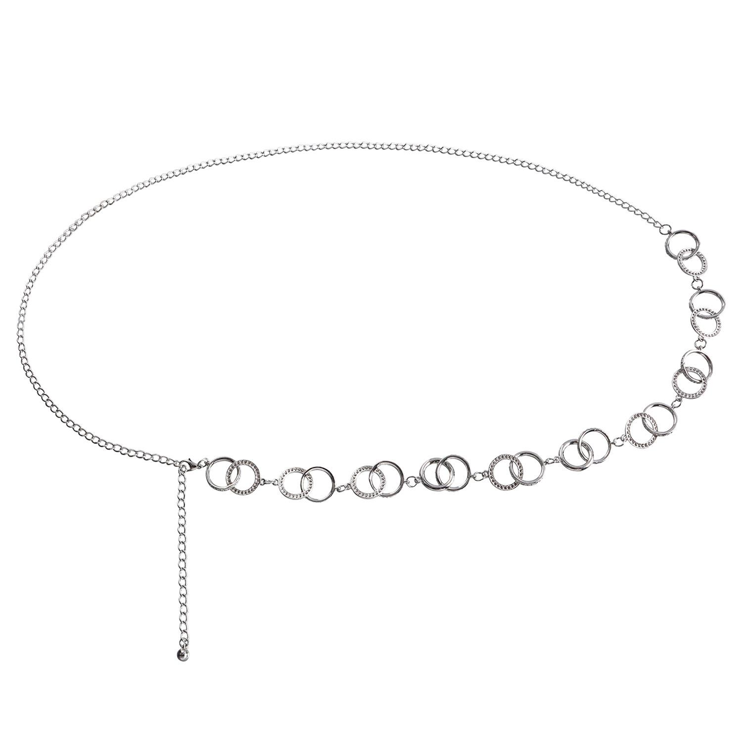 European and American hipsters with jewelry accessories personalized geometric ring single-layer body chain simple punk metal waist chain
European and American hipsters with jewelry accessories personalized geometric ring single-layer body chain simple punk metal waist chain