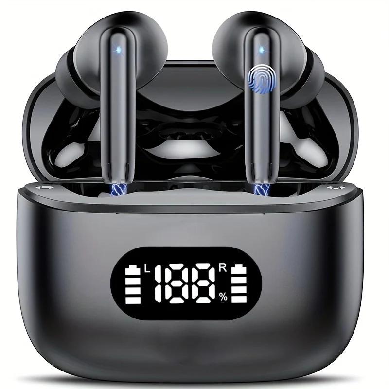 UYUXIO Wireless Earphone 40dB Noise Cancelling Bluetooth 5.3 Headphone ENC with LED Display HD TWS Earbuds Transparency Mode
UYUXIO Wireless Earphone 40dB Noise Cancelling Bluetooth 5.3 Headphone ENC with LED Display HD TWS Earbuds Transparency Mode