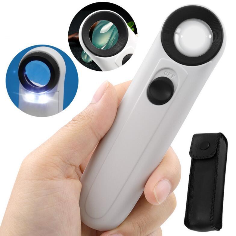 40X Handheld Magnifier with LED Light Pocket Magnifying Glass Portable Illuminated Magnifying Loupe for Jewels Inspection Pack of 1
40X Handheld Magnifier with LED Light Pocket Magnifying Glass Portable Illuminated Magnifying Loupe for Jewels Inspection Pack of 1