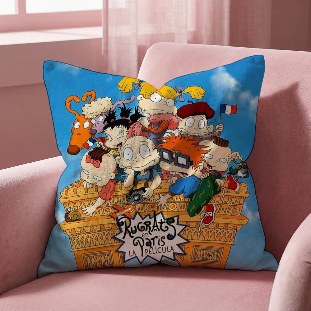 R-Rugrats CARTOON Cushion Cover Multi-Scene Pillow Cover for Home & Car - Reversible, Soft & Durable for Daily Use 30cmx30cm
R-Rugrats CARTOON Cushion Cover Multi-Scene Pillow Cover for Home & Car - Reversible, Soft & Durable for Daily Use 30cmx30cm