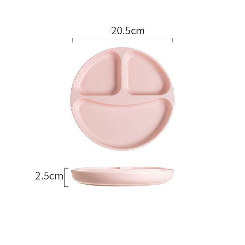 Керамическая посуда Тарелка с отделениями Детская порционная тарелка Бытовая тарелка для сжигания жира Высококачественная тарелка для креативного разделения еды
Керамическая посуда Тарелка с отделениями Детская порционная тарелка Бытовая тарелка для сжигания жира Высококачественная тарелка для креативного разделения еды