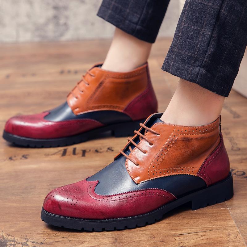 2025 autumn and winter men s high-top leather shoes size 38-48 British color matching casual large-size business Brock men s shoes 38 синій
2025 autumn and winter men s high-top leather shoes size 38-48 British color matching casual large-size business Brock men s shoes 38 синій