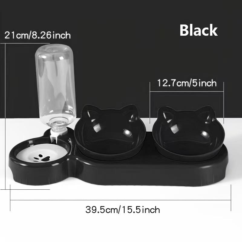 Dual Cat & Dog Bowl with Slanted Design, Cervical Protection, Automatic Water Dispenser, Anti-Spill Feature, Pet Food Bowl.
Dual Cat & Dog Bowl with Slanted Design, Cervical Protection, Automatic Water Dispenser, Anti-Spill Feature, Pet Food Bowl.