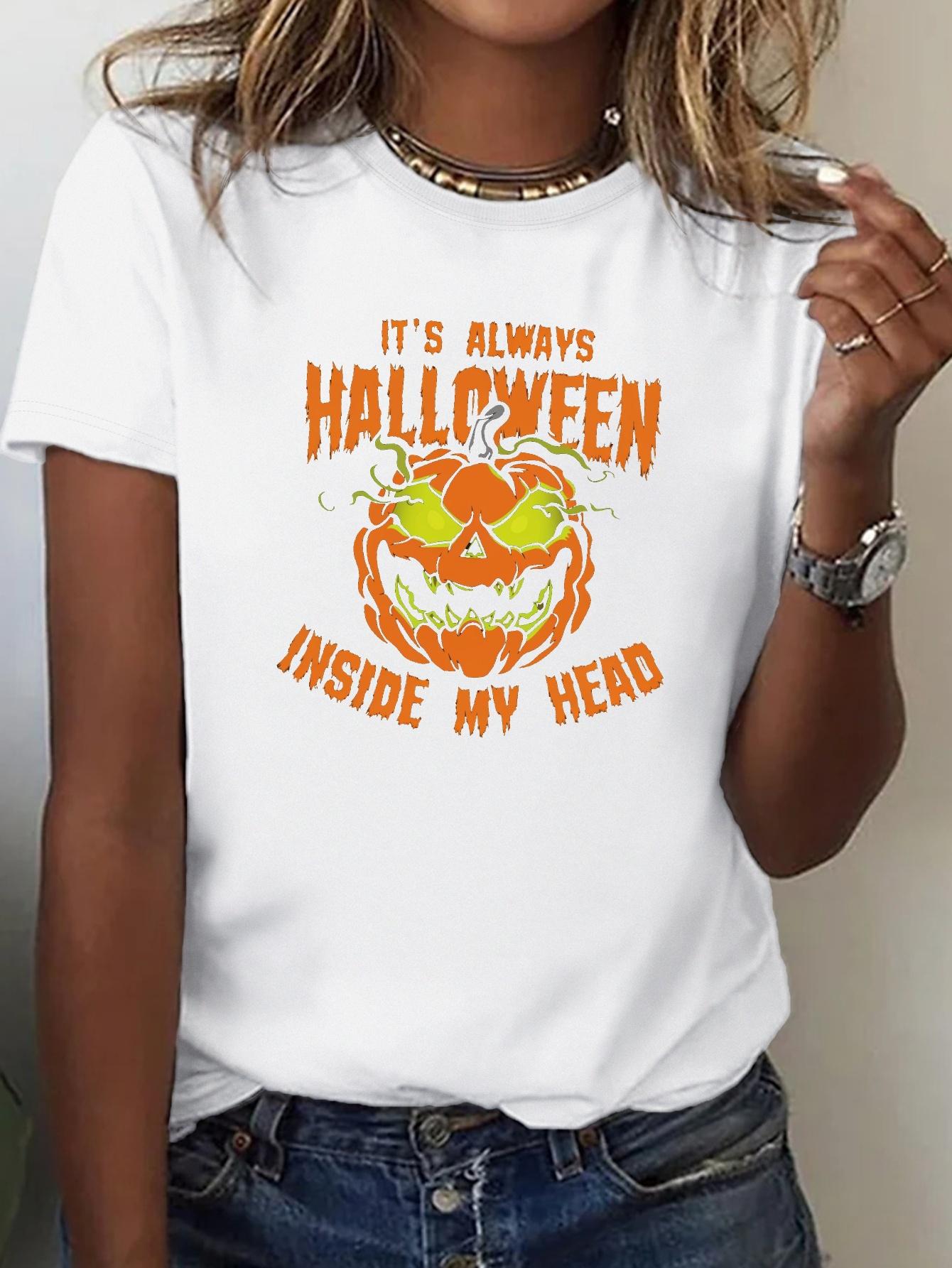 Halloween Pumpkin Womens Tshirt with Harajuku Short Sleeve Casual Womens Tshirt Clothing Street Tops Tees Aesthetic Clothes S
Halloween Pumpkin Womens Tshirt with Harajuku Short Sleeve Casual Womens Tshirt Clothing Street Tops Tees Aesthetic Clothes S