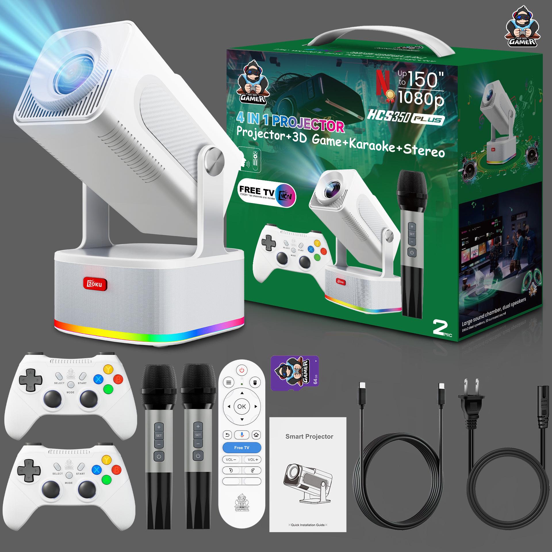 HCS350PLUS 4K HD Android Projector with 3D Games, Karaoke, and Speaker EU Plug
HCS350PLUS 4K HD Android Projector with 3D Games, Karaoke, and Speaker EU Plug