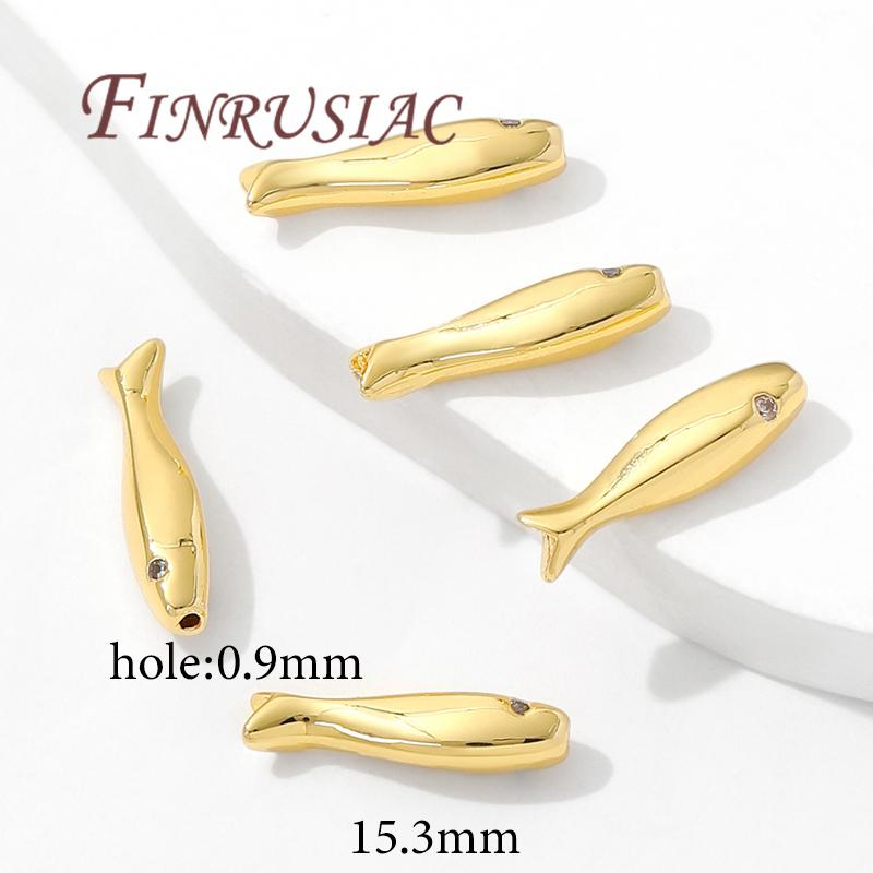 15.3mm Fish Shape Beads 18K Gold Plated Separators For Bracelets Accessories,DIY Jewelry Making Supplies,Necklace Beads Findings 2 pcs
15.3mm Fish Shape Beads 18K Gold Plated Separators For Bracelets Accessories,DIY Jewelry Making Supplies,Necklace Beads Findings 2 pcs