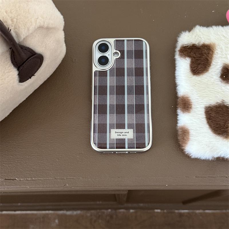 Retro Brown and Blue Plaid 3D Button iPhone Case for 14/15/16 Pro Max/17 Apple 17 Pro
Retro Brown and Blue Plaid 3D Button iPhone Case for 14/15/16 Pro Max/17 Apple 17 Pro