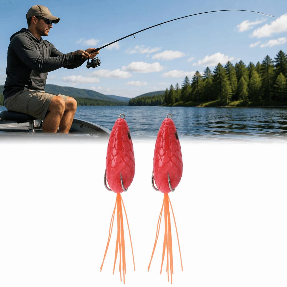 2PCS PVC Fishing Lures Frog 6cm 10g Frog Lure Artificial Frog Fishing Lure Heavy Cover Fishing червоний
2PCS PVC Fishing Lures Frog 6cm 10g Frog Lure Artificial Frog Fishing Lure Heavy Cover Fishing червоний