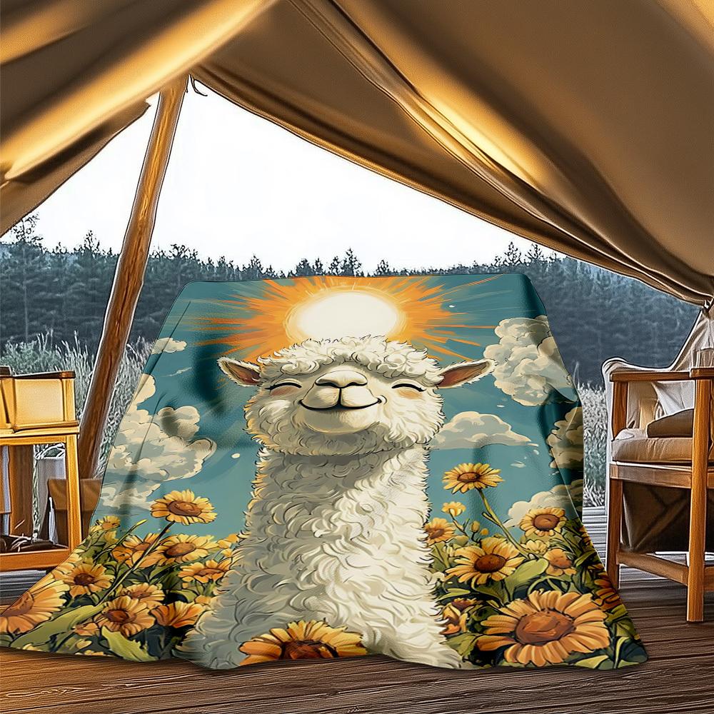 1pc Alpaca Sunflower Field Outdoor Blanket - Lightweight Flannel Throw For Travel, Camping, Livingroom, Couch, Chair yy251114244 75x90cm
1pc Alpaca Sunflower Field Outdoor Blanket - Lightweight Flannel Throw For Travel, Camping, Livingroom, Couch, Chair yy251114244 75x90cm