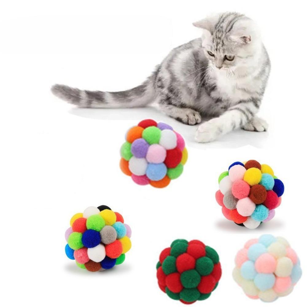 1pc Colorful Plush Ball, Bell Sounding Toys, Ball Toys for Pet Cats To Entertain and Relieve Boredom
1pc Colorful Plush Ball, Bell Sounding Toys, Ball Toys for Pet Cats To Entertain and Relieve Boredom