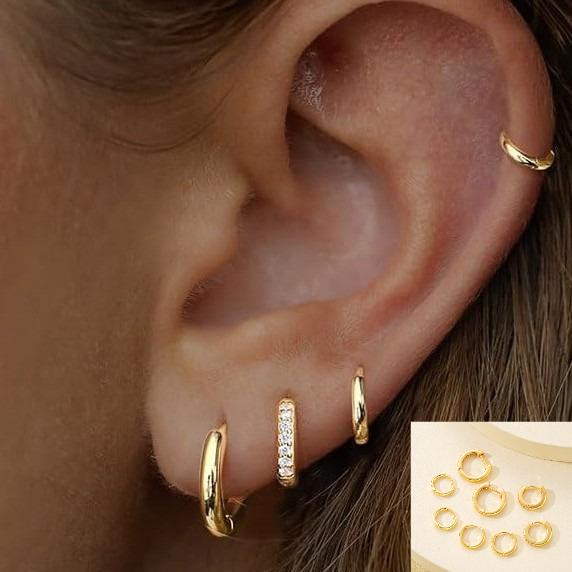 8pcs Fashion Stainless Steel Crystal Circle Huggie Earrings for Women Gold Plated Dangle Hoop Earring Punk Jewelry Gifts золотой
8pcs Fashion Stainless Steel Crystal Circle Huggie Earrings for Women Gold Plated Dangle Hoop Earring Punk Jewelry Gifts золотой