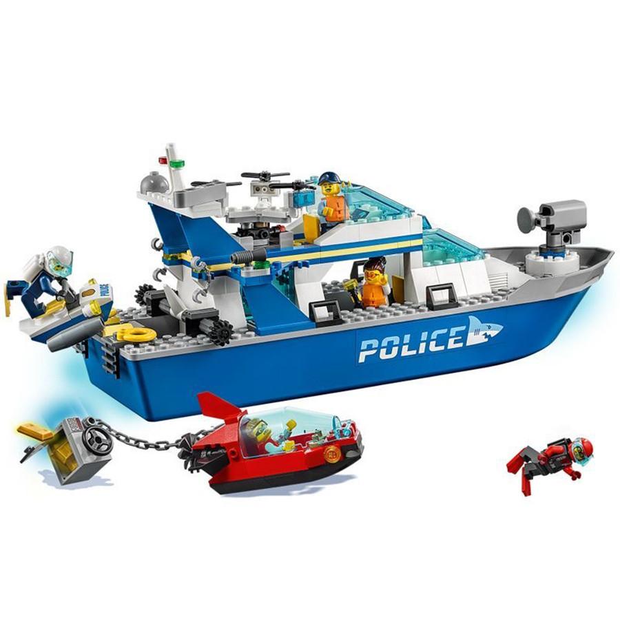 276PCS City Series Sea Speedboat Police Patrol Boat Building Blocks 60277 Shark Submarine Model Bricks DIY Toys For Kids Gifts No original box
276PCS City Series Sea Speedboat Police Patrol Boat Building Blocks 60277 Shark Submarine Model Bricks DIY Toys For Kids Gifts No original box