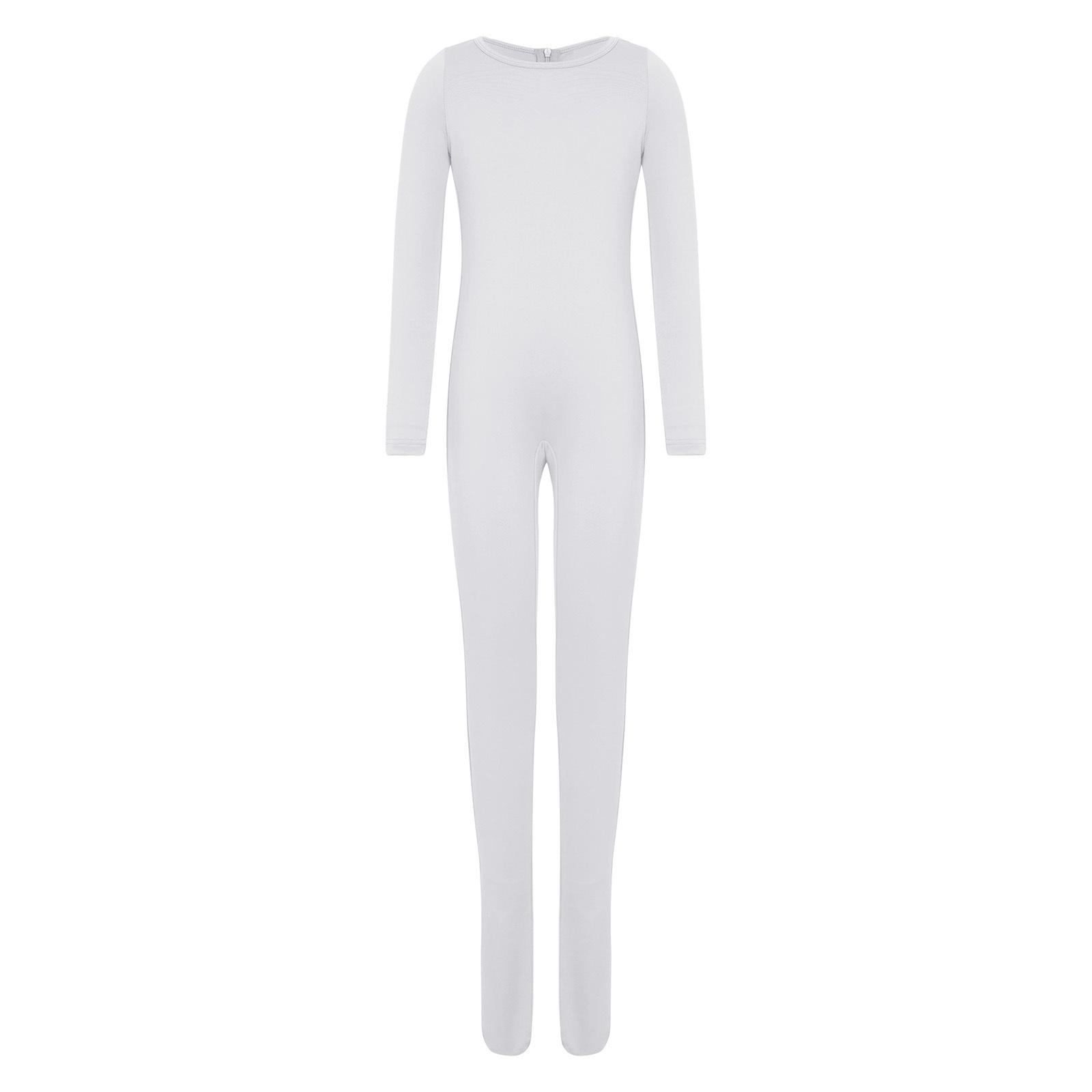 Girls Dance Gymnastics Footed Jumpsuit Long Sleeve Back Invisible Zipper Solid Color Bodysuit 5-6 Years білий
Girls Dance Gymnastics Footed Jumpsuit Long Sleeve Back Invisible Zipper Solid Color Bodysuit 5-6 Years білий