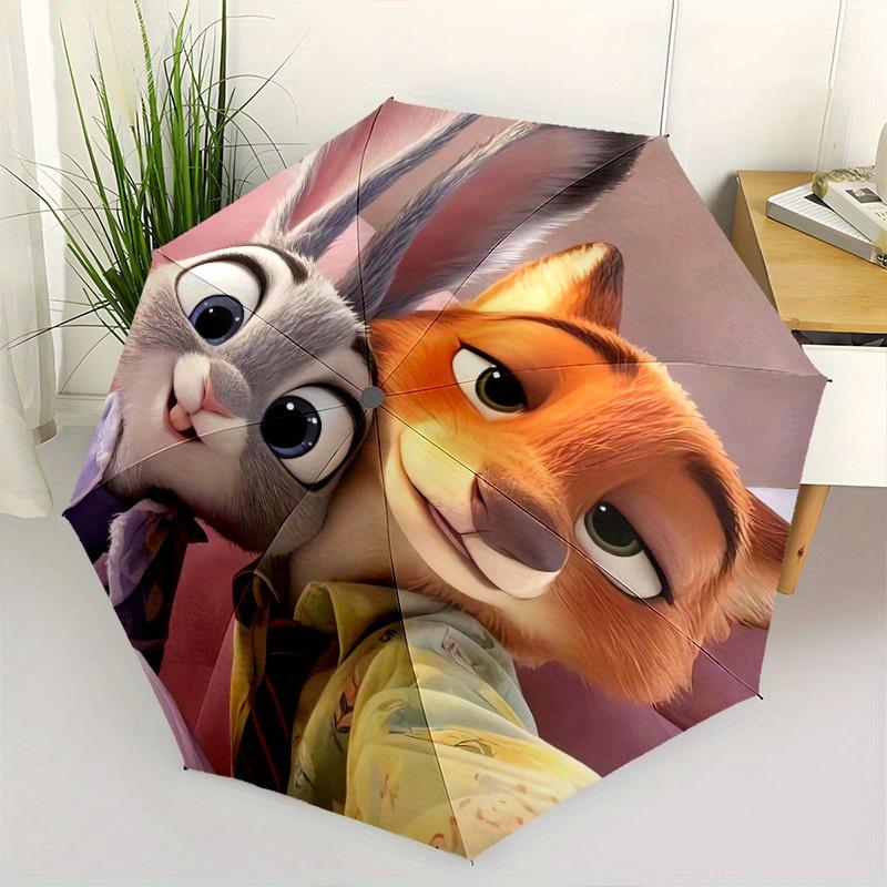 Lively Judy and Nick Zootopia Automatic Opening and Closing Umbrella, Lightweight 3-Fold, With Cute Cartoon Characters, Suitable for Home, O
Lively Judy and Nick Zootopia Automatic Opening and Closing Umbrella, Lightweight 3-Fold, With Cute Cartoon Characters, Suitable for Home, O