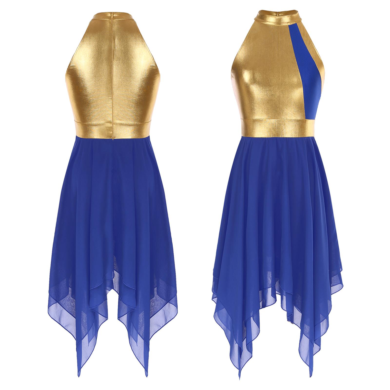 Womens Modern Lyrical Dance Dress Ballroom Performance Costume Sleeveless Asymmetrical Hem Gymnastics Ballet Dance Leotard Dress S королівський синій колір
Womens Modern Lyrical Dance Dress Ballroom Performance Costume Sleeveless Asymmetrical Hem Gymnastics Ballet Dance Leotard Dress S королівський синій колір