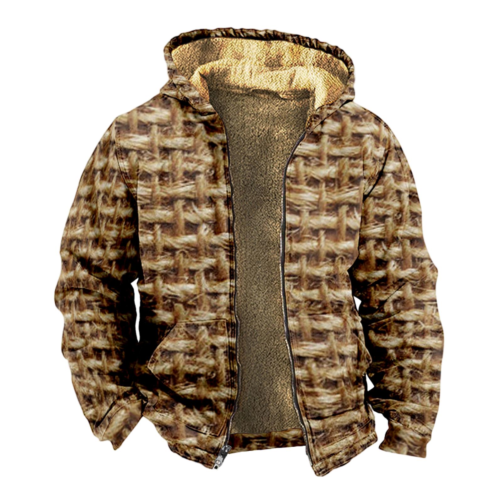 Мужской индивидуальный повседневный свитер на молнии с длинным рукавом и принтом, толстый хлопковый костюм, зимний костюм S коричневый
Мужской индивидуальный повседневный свитер на молнии с длинным рукавом и принтом, толстый хлопковый костюм, зимний костюм S коричневый