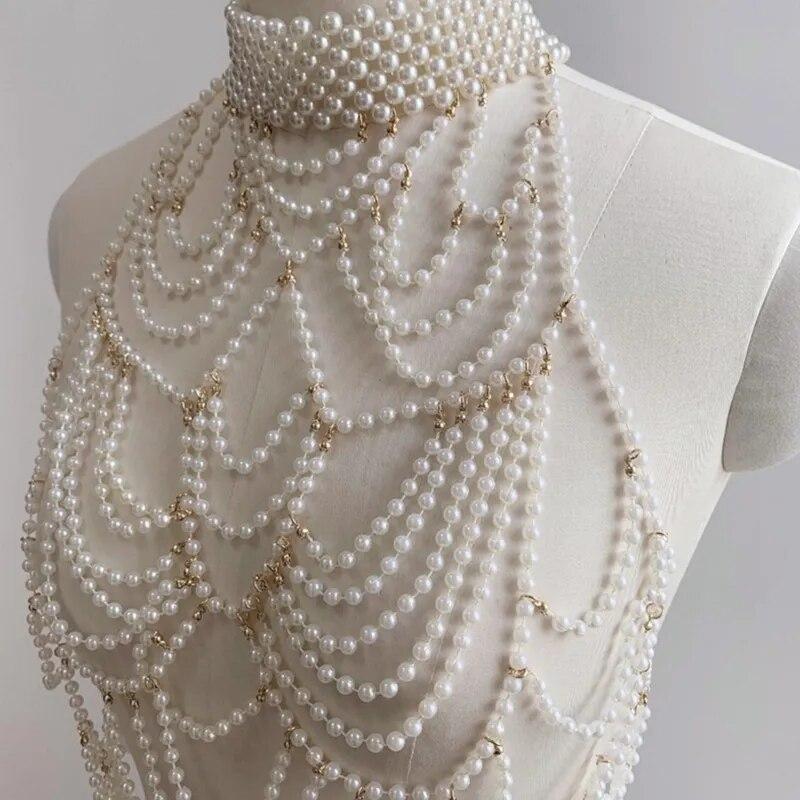 Body Chain Jewelry Pearl Sexy Beaded Collar Shoulder Bikinis Waist Chain Bra Body Chains For Women Waist Hain Wedding Dress
Body Chain Jewelry Pearl Sexy Beaded Collar Shoulder Bikinis Waist Chain Bra Body Chains For Women Waist Hain Wedding Dress