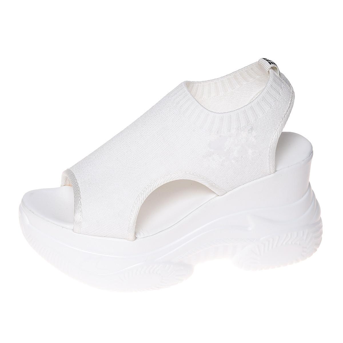 Женские сандалии, летние женские сандалии на танкетке с эластичным тканевым чехлом, модная повседневная обувь на толстой подошве с небольшим подъемом 40 белый
Женские сандалии, летние женские сандалии на танкетке с эластичным тканевым чехлом, модная повседневная обувь на толстой подошве с небольшим подъемом 40 белый