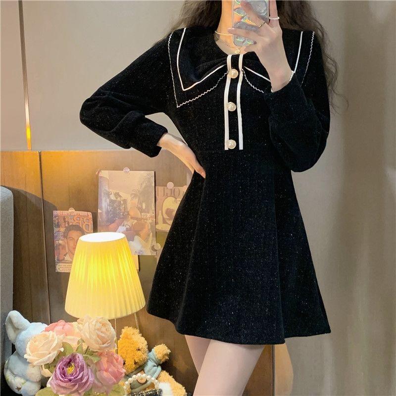 Женское платье весенне-осеннего сезона, дизайнерское платье с бантом и вырезом, однотонная короткая юбка 2XL чёрный
Женское платье весенне-осеннего сезона, дизайнерское платье с бантом и вырезом, однотонная короткая юбка 2XL чёрный