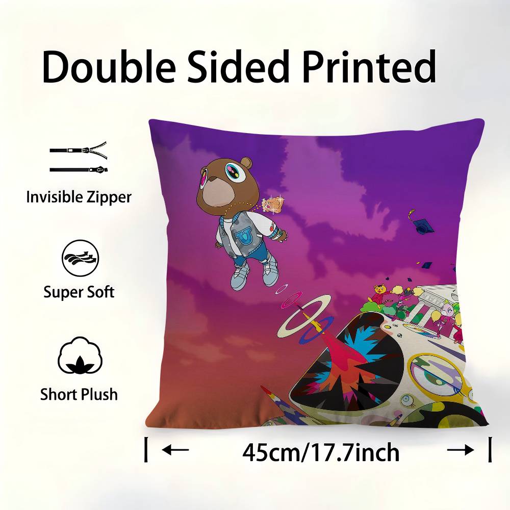 Kanye West Album Dropout Bear Personalized Pillow Cover Kids Bedroom Wild Party Decor Pillowcase Kid Birthday Shower Gift 30X30cm
Kanye West Album Dropout Bear Personalized Pillow Cover Kids Bedroom Wild Party Decor Pillowcase Kid Birthday Shower Gift 30X30cm