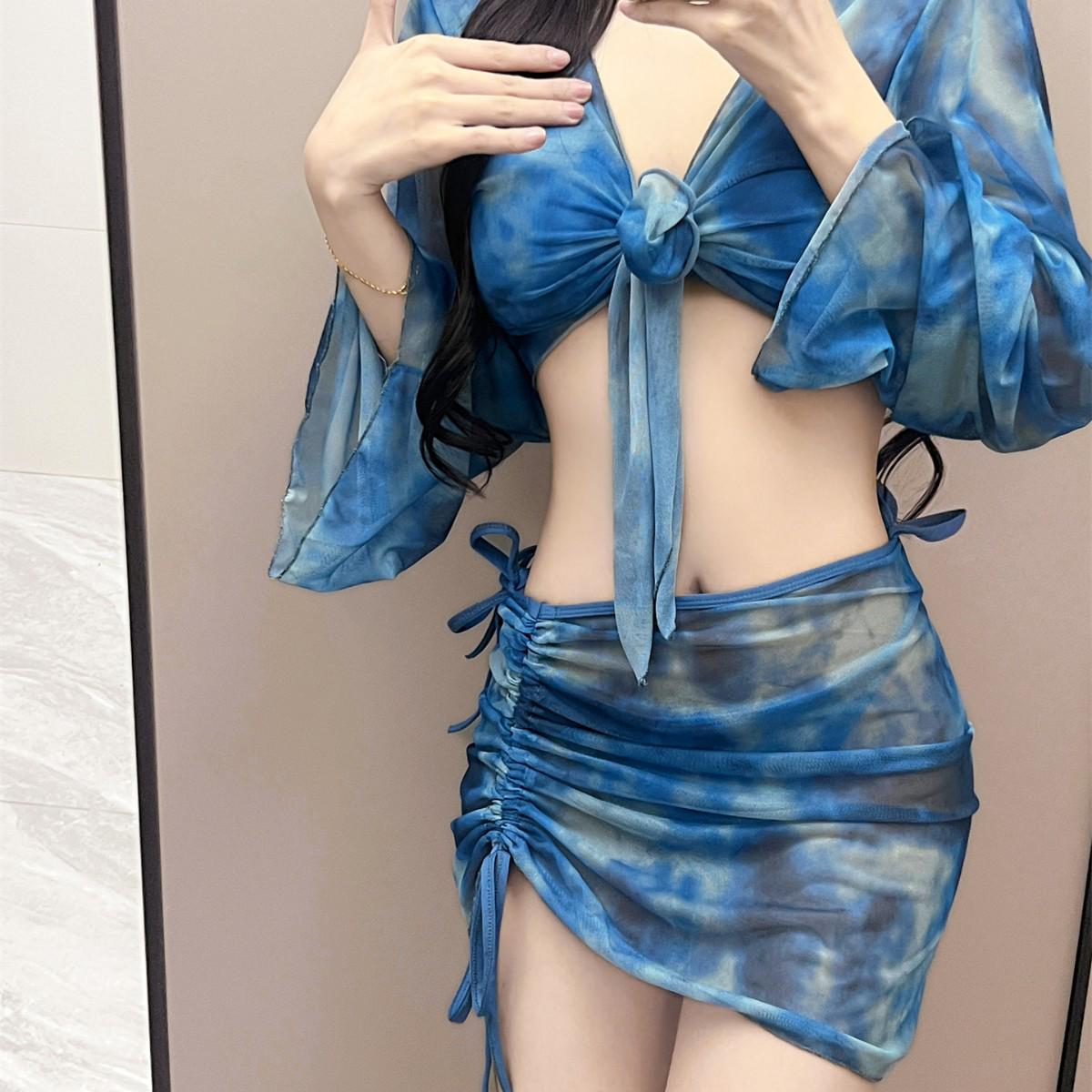 Women s Slimming Long-Sleeve Bikini Swimsuit Set - 4-Piece Conservative Design XL (110-120 jin)
Women s Slimming Long-Sleeve Bikini Swimsuit Set - 4-Piece Conservative Design XL (110-120 jin)