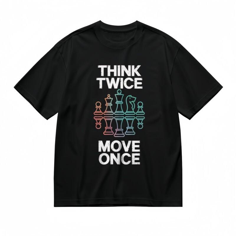 Men s Trend Breathable Classic T-Shirt THINK TWICE Move Once Printed Design Tee 2XL
Men s Trend Breathable Classic T-Shirt THINK TWICE Move Once Printed Design Tee 2XL