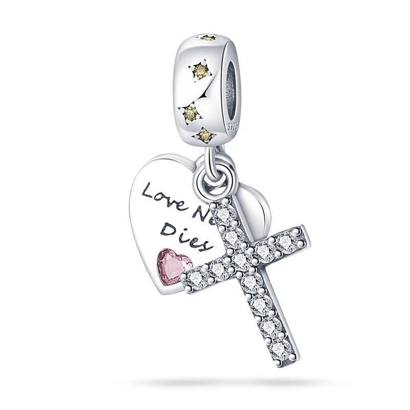Charm Bead Charms Authentic copper Plated Love Heart Cross Pendant Bead Charms Compatible With Bracelets Diy Fine Gift Women Delicate Jewellery белый
Charm Bead Charms Authentic copper Plated Love Heart Cross Pendant Bead Charms Compatible With Bracelets Diy Fine Gift Women Delicate Jewellery белый