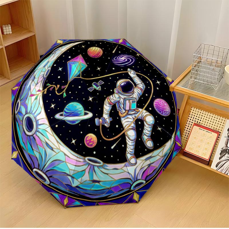 A Neon Astronaut Printed umbrella windproof folding umbrella portable sun and rain umbrella suitable for gifting
A Neon Astronaut Printed umbrella windproof folding umbrella portable sun and rain umbrella suitable for gifting