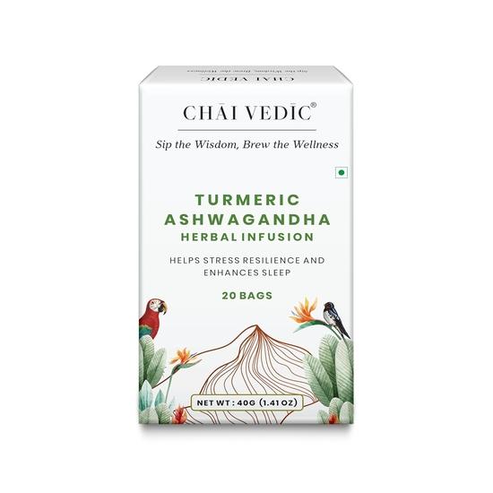 Samaara Chai Vedic Tea | Turmeric Ashwagandha Herbal Infusion | 20 Tea Bags | Pack of 1
Samaara Chai Vedic Tea | Turmeric Ashwagandha Herbal Infusion | 20 Tea Bags | Pack of 1