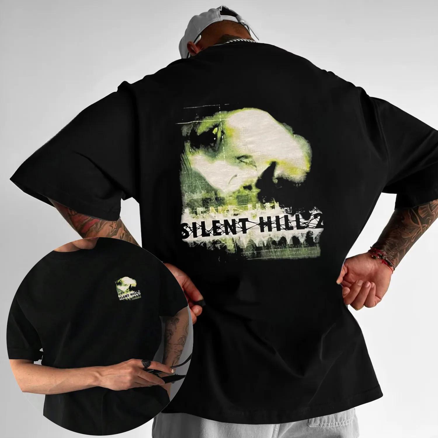 Silent Hill 2 Mens Summer Cotton Tshirt Horror Shirt Unisex Casual Short Sleeve Round Neck Tshirt Gothic Retro Tshirt Y2k 4XL
Silent Hill 2 Mens Summer Cotton Tshirt Horror Shirt Unisex Casual Short Sleeve Round Neck Tshirt Gothic Retro Tshirt Y2k 4XL