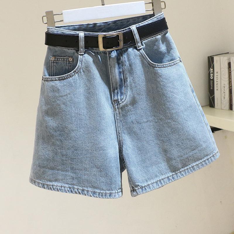 High-Waist Korean Denim Shorts for Women: Summer Loose Fit, Slimming A-Line, Casual Wide-Leg Style S
High-Waist Korean Denim Shorts for Women: Summer Loose Fit, Slimming A-Line, Casual Wide-Leg Style S