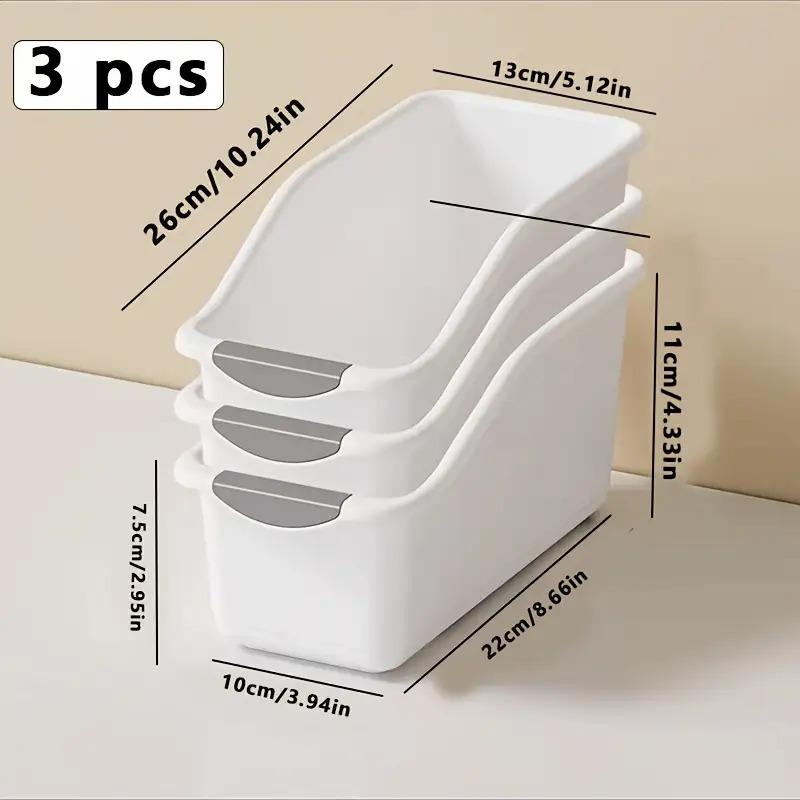 3pcs Plastic Multifunctional Storage Boxes Open Storage Bin Space-Saving Curve Edges Home Organizer for Cleaning Product Kitchen
3pcs Plastic Multifunctional Storage Boxes Open Storage Bin Space-Saving Curve Edges Home Organizer for Cleaning Product Kitchen