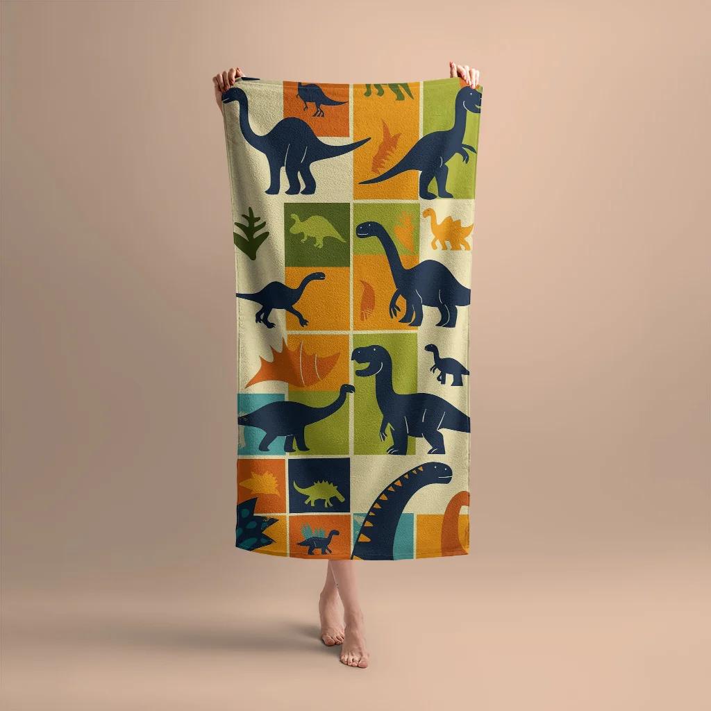 INS style dinosaur print beach towel yoga mat environmentally friendly non-fading thick large size bath towel outdoor picnic mat W30*H60(CM)
INS style dinosaur print beach towel yoga mat environmentally friendly non-fading thick large size bath towel outdoor picnic mat W30*H60(CM)