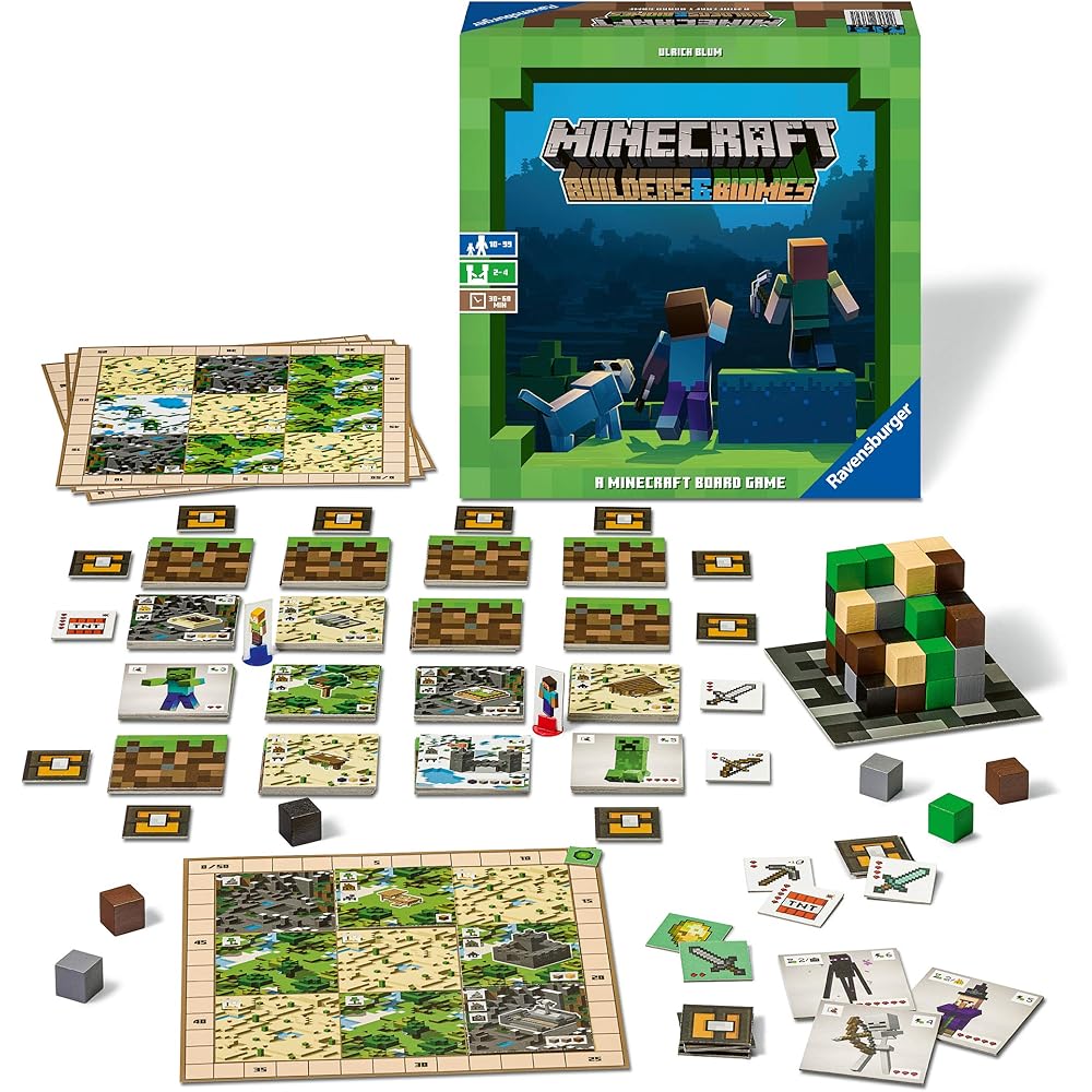Ravensburger Minecraft Builders and Biomes Board Game Ages 10+ Table Game for Kids
Ravensburger Minecraft Builders and Biomes Board Game Ages 10+ Table Game for Kids