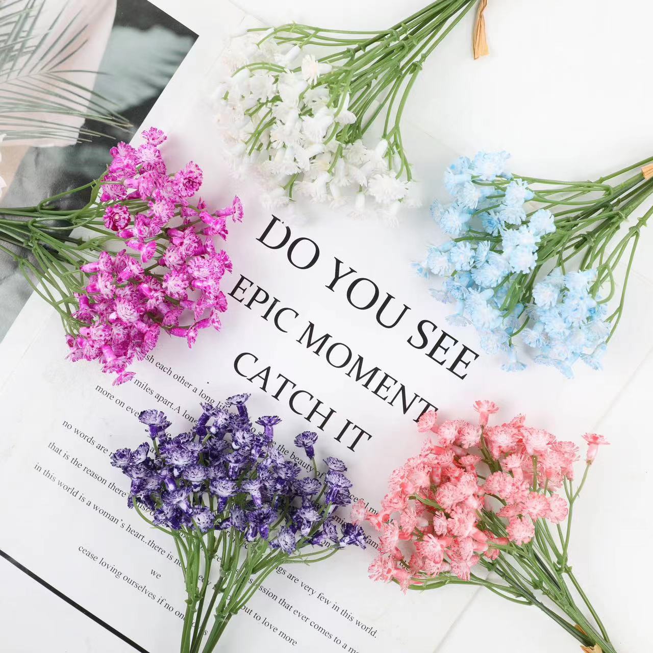 Simulation Gypsy Home Decoration Wedding Simulation Green Plants Holding Gypsy Plastic Flowers Bouquet
Simulation Gypsy Home Decoration Wedding Simulation Green Plants Holding Gypsy Plastic Flowers Bouquet