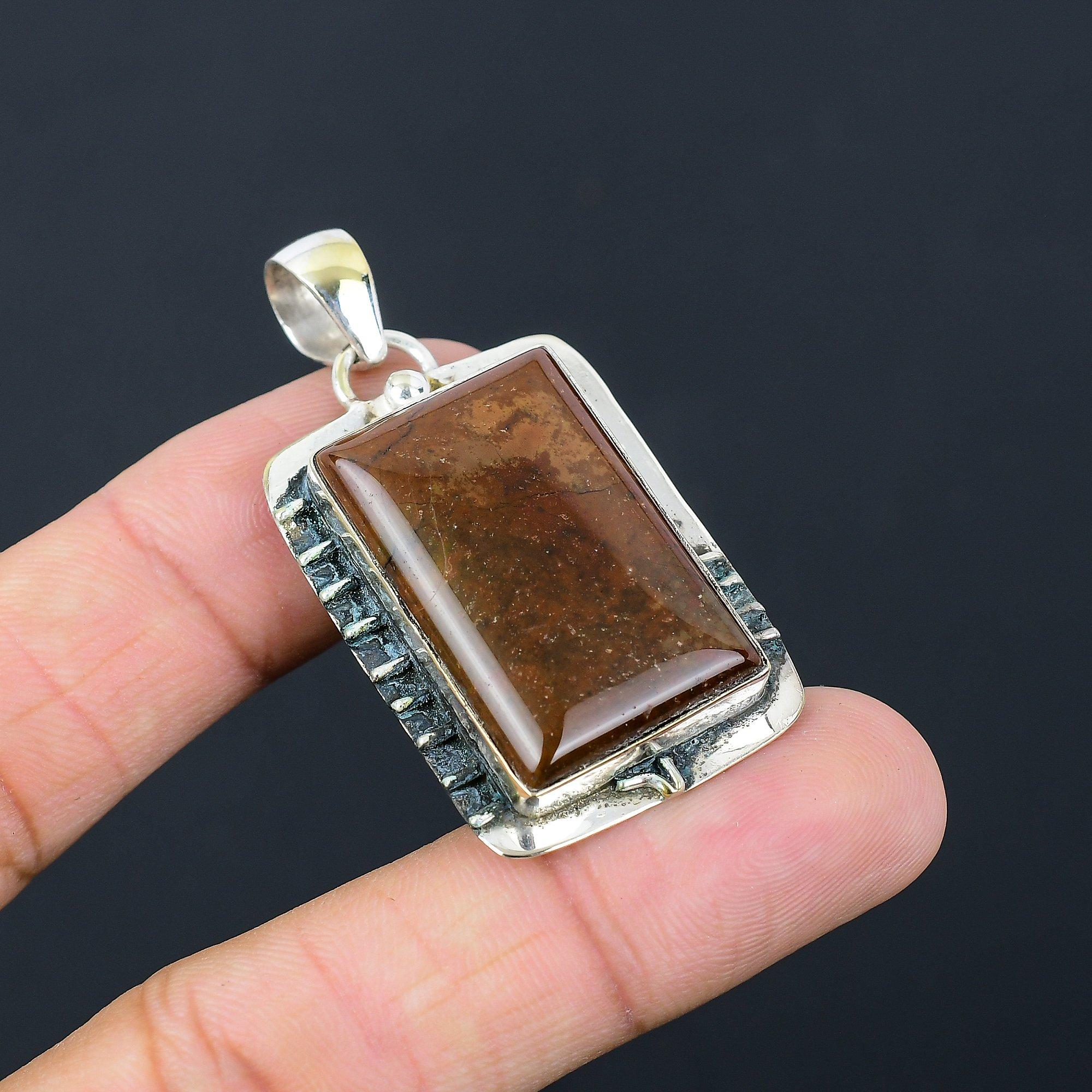 925 Silver Rectangle Red Mookaite Gemstone Wedding Daughter Boho Pendant Jewelry
925 Silver Rectangle Red Mookaite Gemstone Wedding Daughter Boho Pendant Jewelry