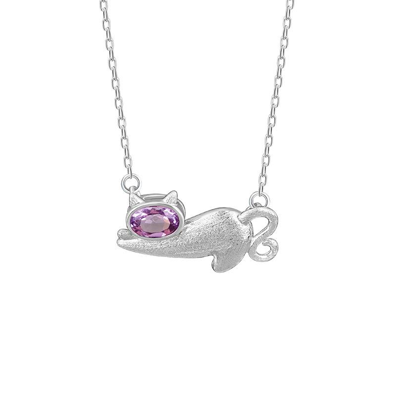 Серебряное ожерелье с кошкой S925, натуральный топазовый кулон, милая модная цепочка на ключицу, высококачественное ювелирное изделие, подарок для женщин 925 silver
Серебряное ожерелье с кошкой S925, натуральный топазовый кулон, милая модная цепочка на ключицу, высококачественное ювелирное изделие, подарок для женщин 925 silver